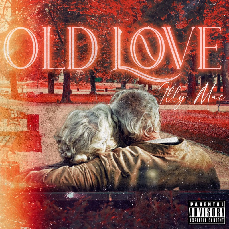Old Love EP cover: a couple sitting together beneath red autumn trees